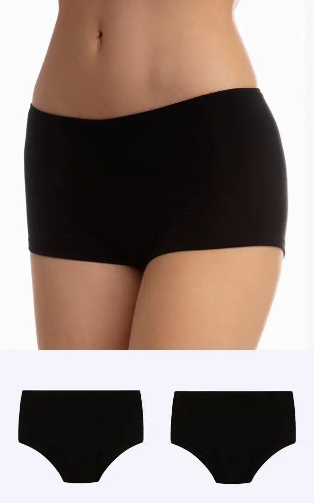Fimelle TENCEL™ Modal Γυναικείο Boxer 2τμχ Minerva - Μαύρο