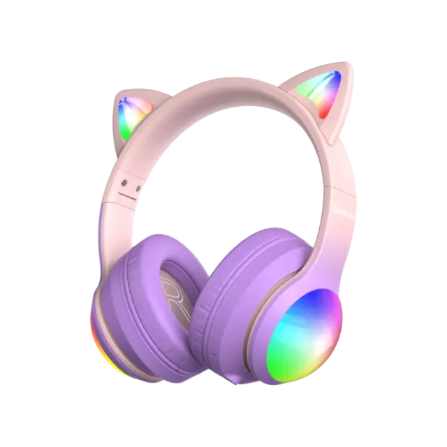 Kiddoboo Delulu Bluetooth Headphones DiscoBeats Pink (KBMS632PNK)