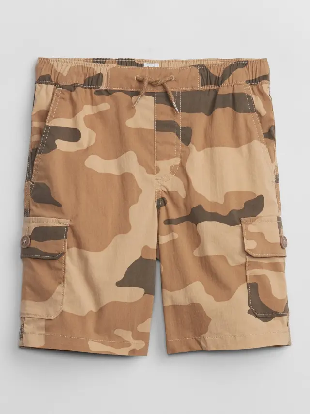 Παιδικό Hybrid Cargo Σορτς με Washwell camo - XS