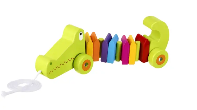 Κροκοδειλάκος Pull Along Animals Orange Tree Toys
