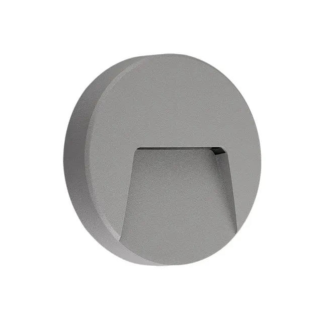 Aca Light LED WALL ROUND LUMINAIRE GREY 230V AC IP65 3W 3000K 200LM RA80