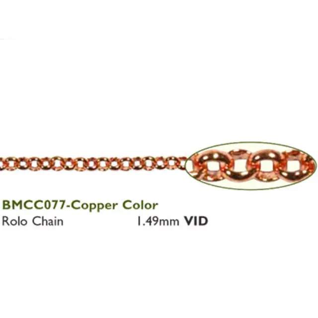 Αλυσίδα Rolo - 1.49mm Copper - ~50cm