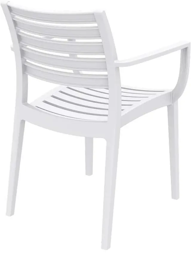 Πολυθρόνα Στοιβαζόμενη ARTEMIS Λευκό PP 58x58x82cm 2