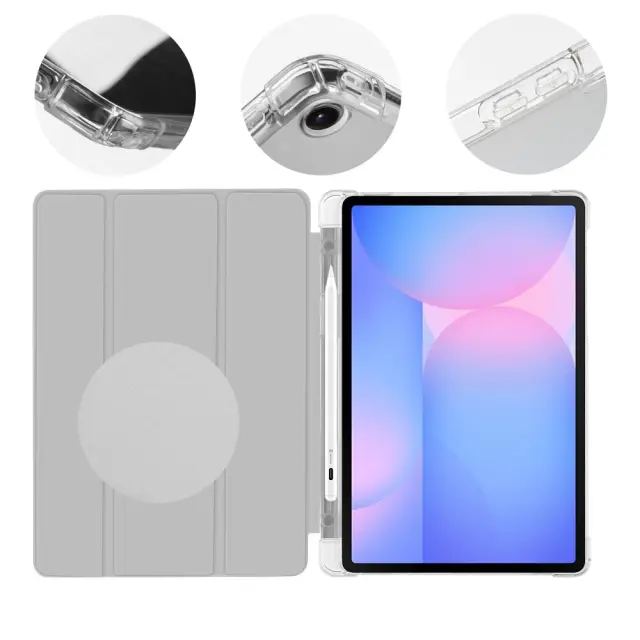 OBAL:ME MistyTab Case for Samsung Galaxy Tab S10 Lite/S9/S9 FE/S10 FE Light Gray 2