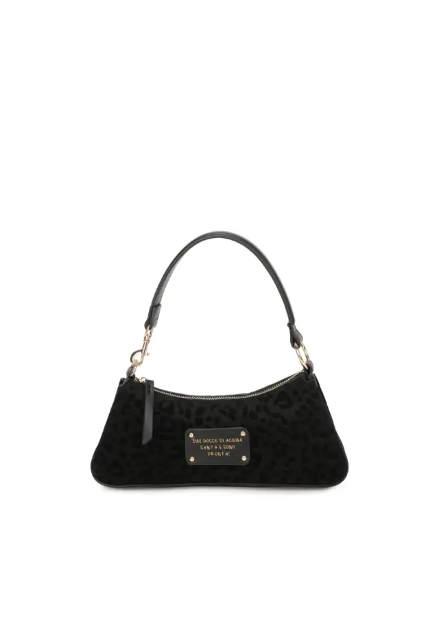 LE PANDORINE - Vicky shoulder bag with black animal print