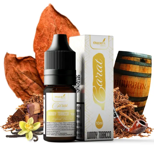 Woody Tobacco 10ml Hybrid Nic Salt - Carat by Omerta 10mg