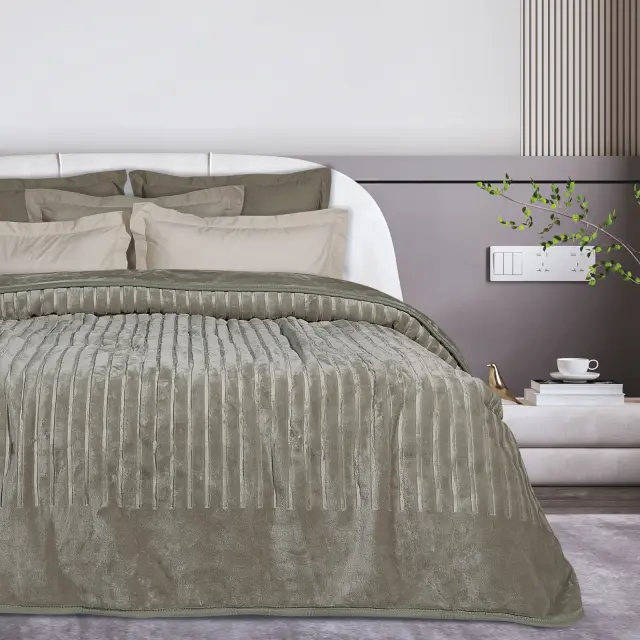 Das Home Κουβερτα Velour MΟΝΗ 1350 Σπαγγι 3