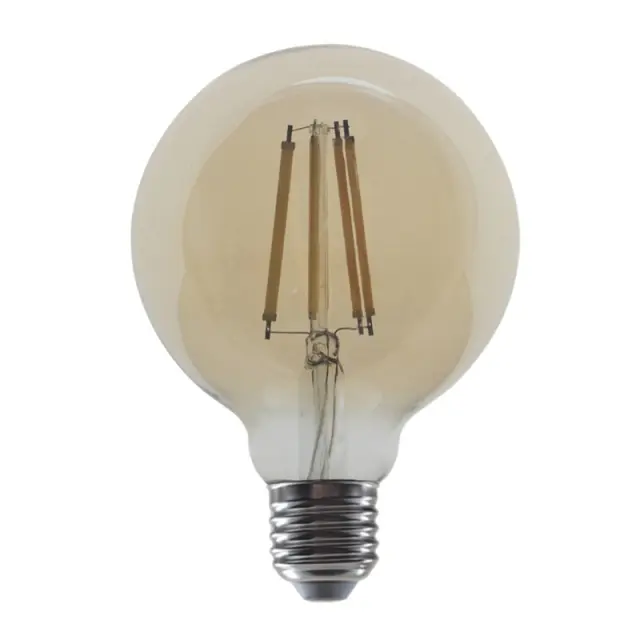 LED FILAMENT E27 STEP-DIM G95 10W AMBER 2700K 230V AC 1260LM RA80 30000H 360° / PALA9510WWAMSD