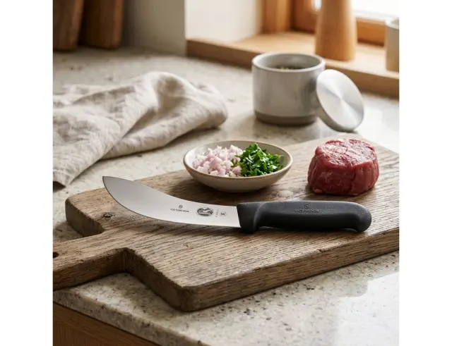 Μαχαίρι Γδαρσίματος αμερικανικού τύπου Victorinox Fibrox με μήκος λεπίδας 12cm - Black5.7803.12