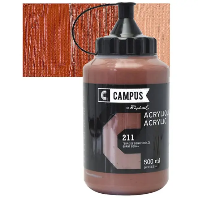 Ακρυλικό Raphael Campus - 211 Burnt Sienna - 500ml