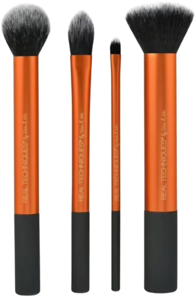 Real Techniques Flawless Base Set Σετ Πινέλων Μακιγιάζ Προσώπου 4 Τεμαχίων
