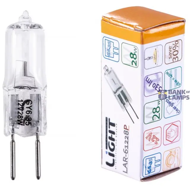 Halogen Bulb G6.35 28W 12V eco iLight 61228P