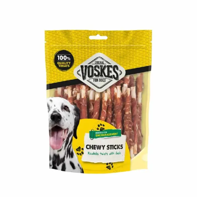 Voskes Rawhide with Duck Sticks 400gr 5" (40 Τεμ) 400gr 5" (40 Τεμ) / 12.7cm 1τμχ.