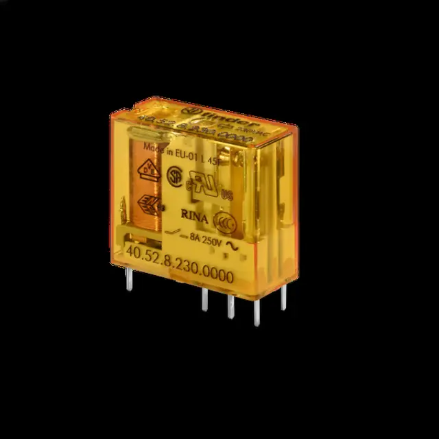 PCB/Plug-in Rel. 5mm.pinning 2CO 8A/12VDC/Agni+Au (40.52.9.012.5000)