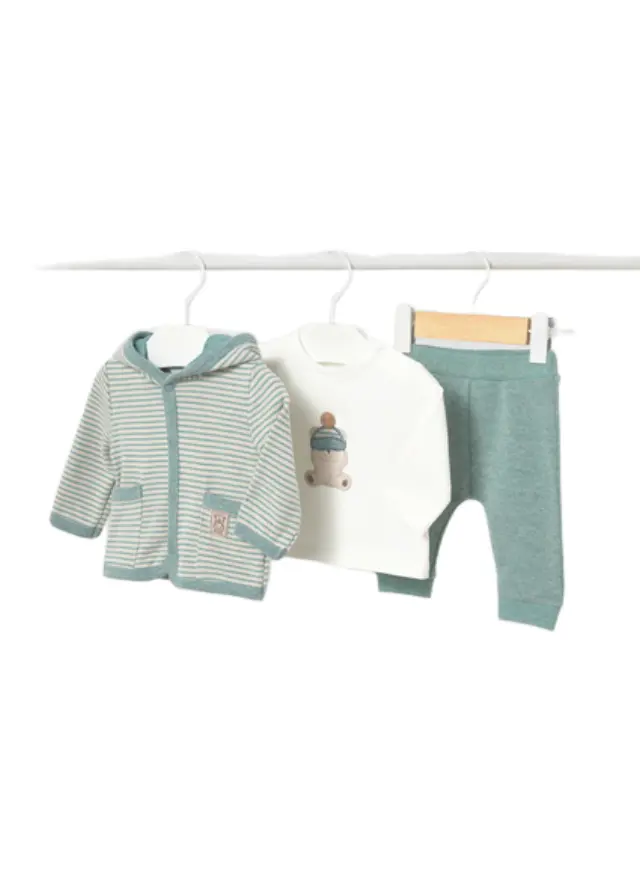 Mayoral Newborn βρεφικό σετ φόρμας 3τμχ για αγοράκι 16-02668-1