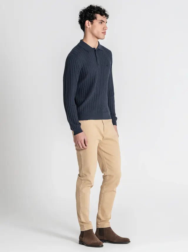Gianni Kavanagh Ανδρικό ESSENTIAL Πλεκτό Polo – Navy Blue - XL 2