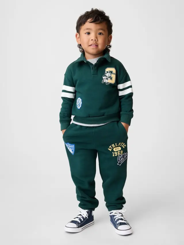Βρεφικό & Νηπιακό Παντελόνι Φόρμας VintageSoft Varsity με Λογότυπο District green - 2YRS