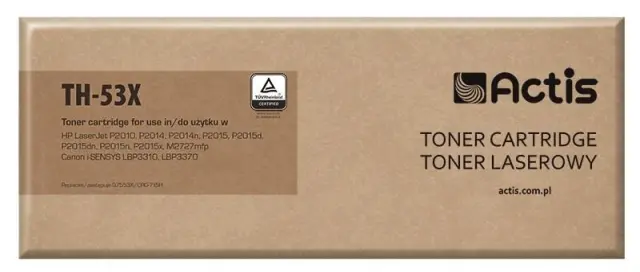 Actis TH-53X toner (replacement for HP 53X Q7553X, Canon CRG-715H Standard 7000 pages black)