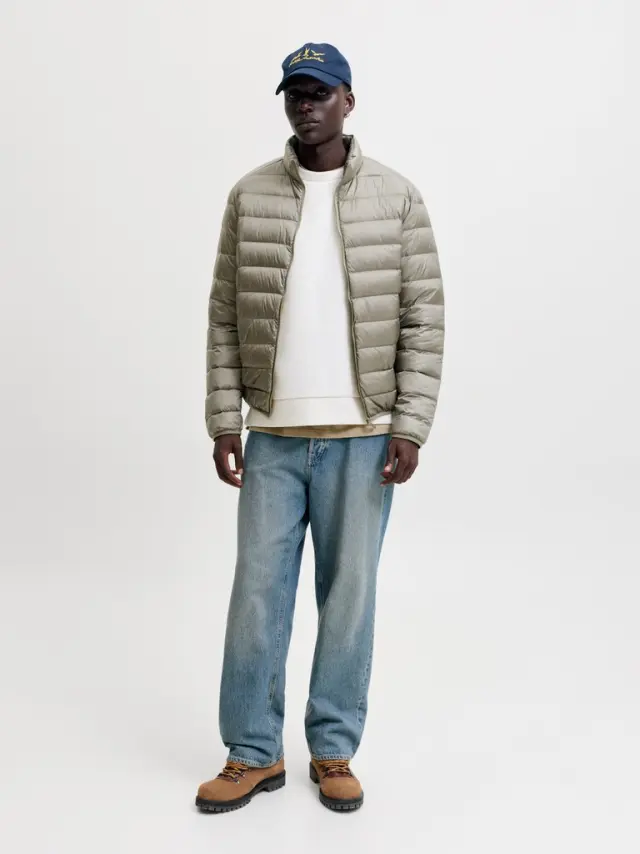 JJEBERG LIGHT DOWN COLLAR PUFFER NOOS - Vetiver 2