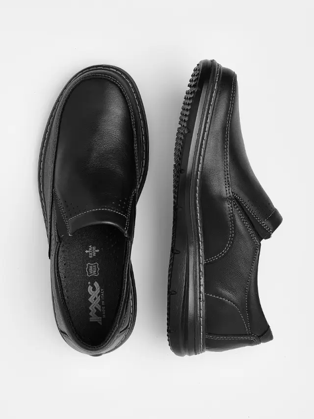 Imac Μοκασίνια-Loafers Ανδρικό δέρμα Μαύρο IMA/151010 NERO/NERO 3