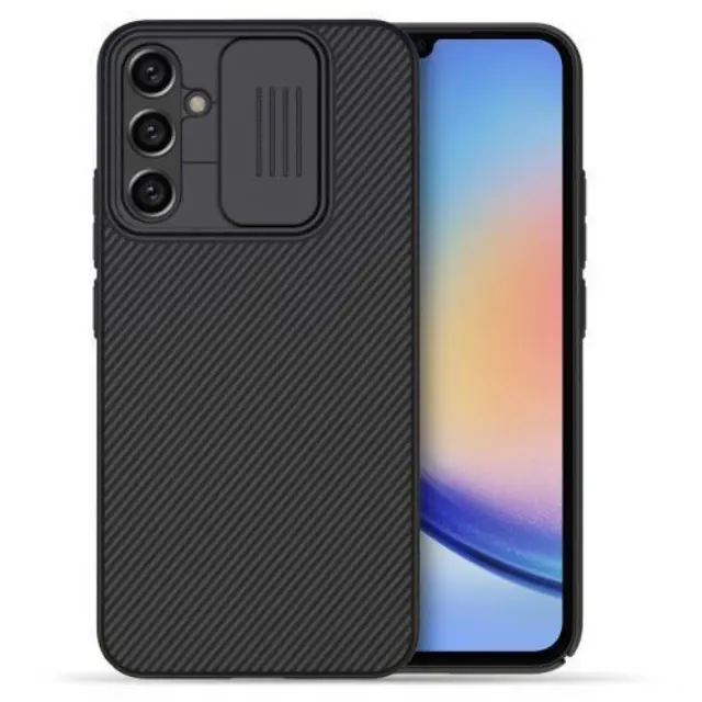 Nillkin Case for Samsung Galaxy A34 5G (6.6" Inch) CamShield Slider Camera Close & Open Case Protect Black Color PC Finish