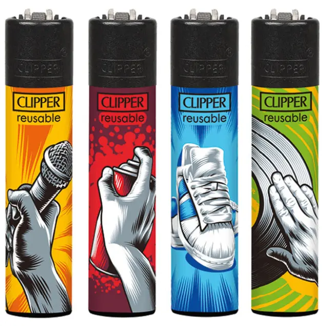 Clipper Αναπτήρας Μεγάλος - Hip Hop Elements