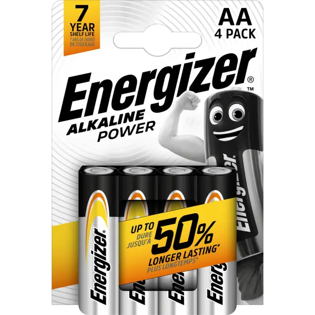 Μπαταρία Αλκαλική Energizer Alkaline Power LR6 size AA 1.5V Τεμ. 4