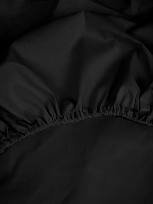 Κατωσέντονο Cotton Feelings με λάστιχο 111 Black Υπέρδιπλο (180x200+30) Sunshine 2