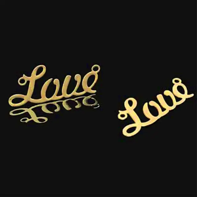 Σύνδεσμος 18K Forever Love 28x12mm - 1τεμ