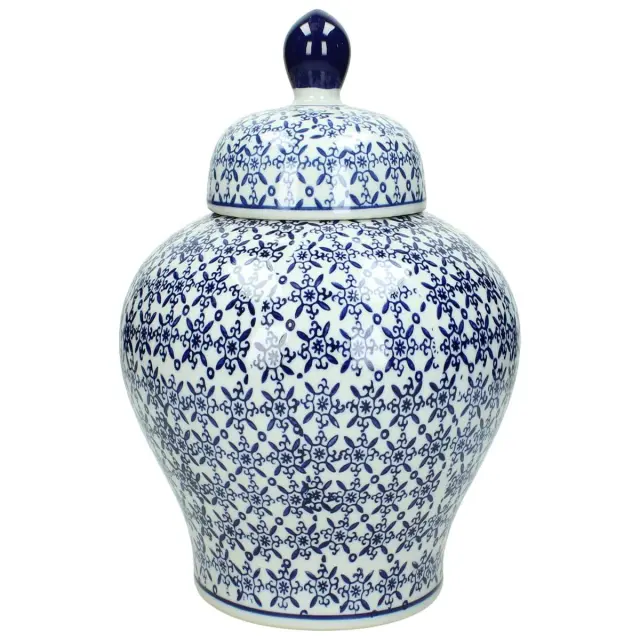 Βάζο Μπλε Πορσελάνη 20x20x22cm