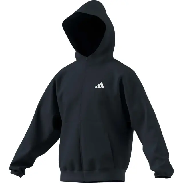 adidas Sportswear Men's Future Icons Small Logo Full-Zip Hoodie Πετρόλ JW7123 (adidas Sportswear)