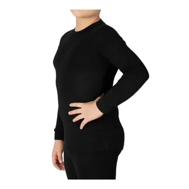 FMS Παιδικό Φανελάκι Unisex Μακρύ Μανίκι, Χρώμα Μαύρο 2