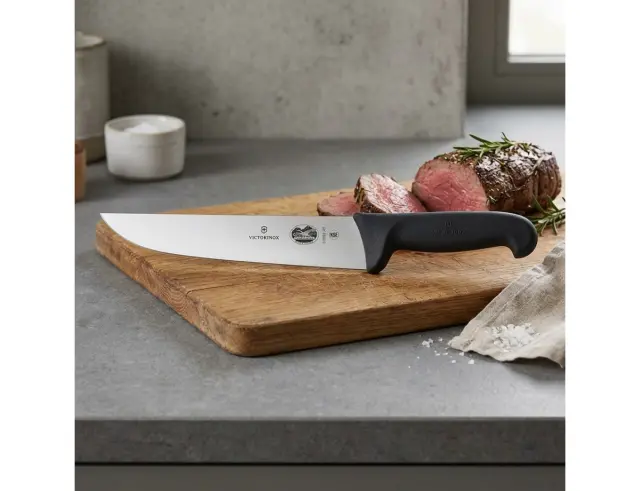 Μαχαίρι Κρέατος Victorinox Fibrox με μήκος λεπίδας 23cm - Black5.5203.23