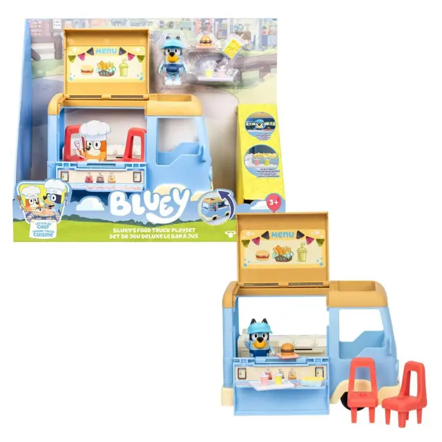 Bluey Καντίνα Food Truck Playset με Φιγούρα Bluey + Αξεσουάρ (BLYA4000) – Giochi Preziosi για Παιδιά 3+ Ετών