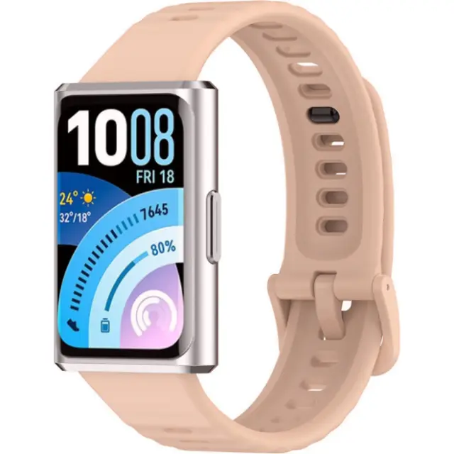 Techsuit® Λουράκι Σιλικόνης για Huawei Band 11/Band 11 Pro- Beige 2