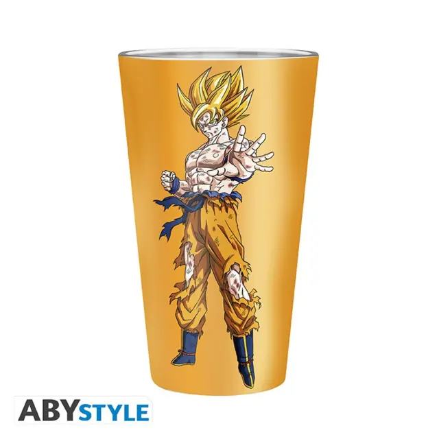 Ποτήρι γυάλινο DRAGON BALL - Premium Large Glass - 400ml - Goku Saiyan ABYVER253 2