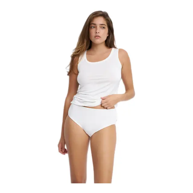 Luna Γυναικείο Φανελάκι Αμάνικο Micro Touch Comfort, Χρώμα Ιβουάρ 2