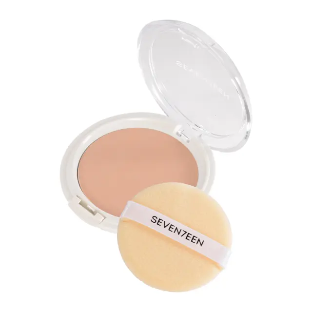 Seventeen Natural Silky Transparent Compact Powder 10gr | 06 Caramel