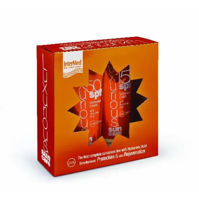 Luxurious Pack Sunscreen Face Cream SPF50 75ml & Sunscreen Body Cream SPF15 200ml (Αντιηλιακή Προσώπου & Σώματος)