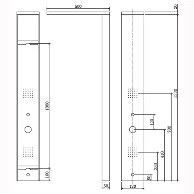 Στήλη υδρομασάζ ERATO S9221 CHROME 3