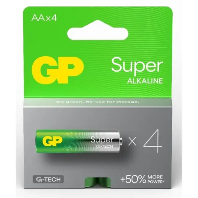 GP Super Alkaline G-TECH LR6/AA Alkaline Battery (GPB20300) GP BATTERIES