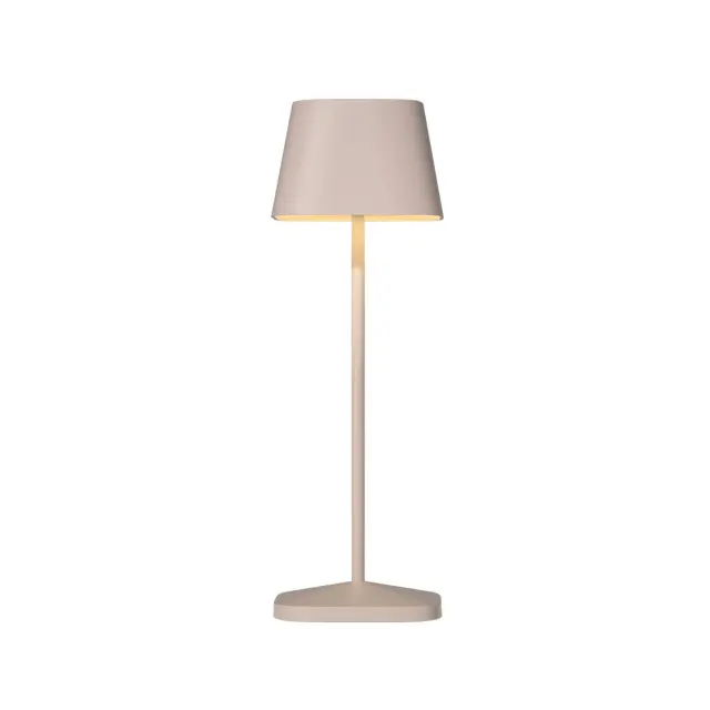Opos Φορητό επιτραπέζιο LED φωτιστικό matt sand 10.3x10.3x30.8cm IP65