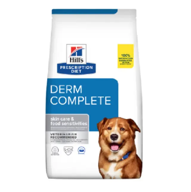 Hill's Prescription Diet Derm Complete Skin Care and Food Sensitivities για Σκύλους 12kg (-20%)