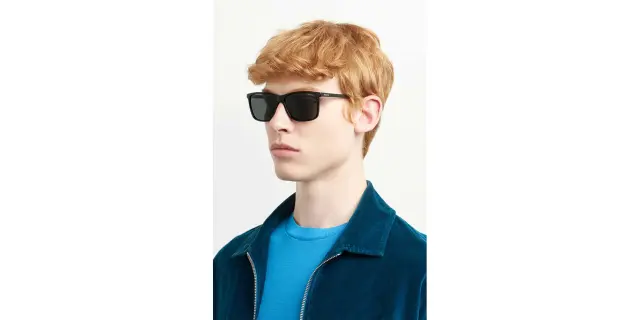 Polaroid Unisex Γυαλιά Ηλίου με Μαύρο Κοκκάλινο Σκελετό και Μαύρο Polarized Φακό PLD4137/S 807/M9 2