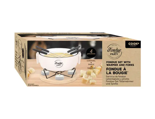 Συσκευή για Φοντύ Cook Concept με 4 κεριά και χωρητικότητα 1.2L KA4599 2