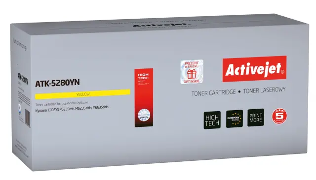 Activejet ATK-5280YN toner (replacement for Kyocera TK-5280Y Supreme 11000 pages yellow)