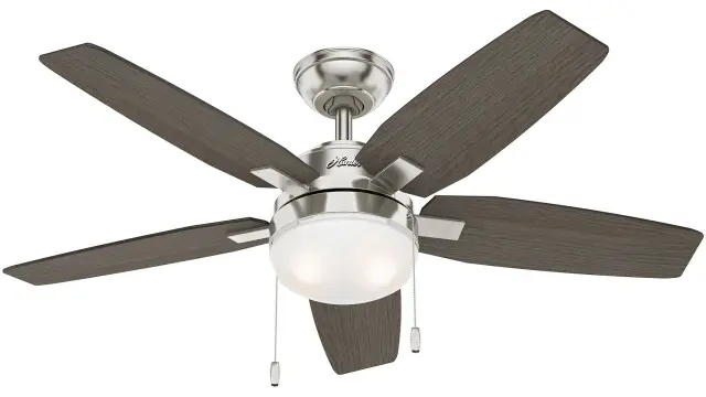 Hunter Arcot 117 Brushed Nickel - Ανεμιστήρας Οροφής με Φωτιστικό 2