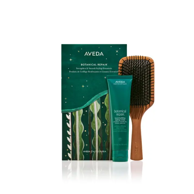 Aveda Γυναικείο Σετ Περιποίησης Μαλλιών Botanical Repair™ Strength & Smooth Styling Essentials Gift Set: Bond-building Styling Cream 150ml & Wooden Paddle Brush
