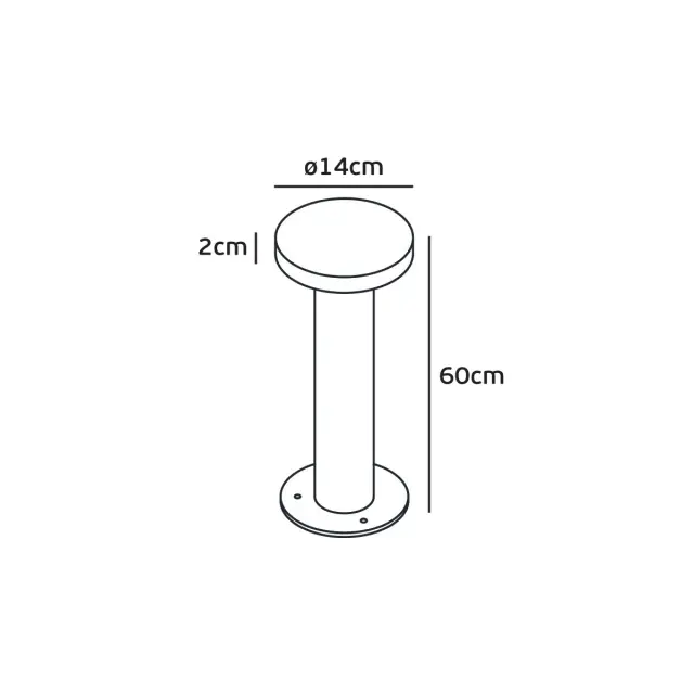 Mot VK/02181/B/W – Φωτιστικό Led Δαπέδου 7W 3000K Μαύρο IP65 2