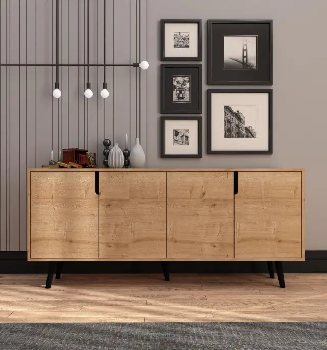 Κονσόλα FLEDAS Sapphire Δρυς 180x45x80 3